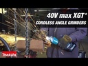 MAKITA GAG04Z 40V max XGT® Brushless Cordless 4‑1/2” and 5" Angle Grinder with Electric Brake AWS® Capable - Tool Only