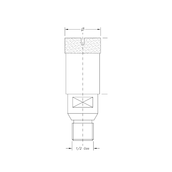 SC02013 SHS THIN CROWN Ø20 ½" Gas