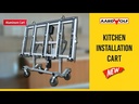 AARDWOLF AKIC-P Aluminium Frame Kitchen Installation Cart - Pro Version