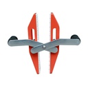 ABACO ACC40-W Double Handed Carry Clamps with White Rubber 