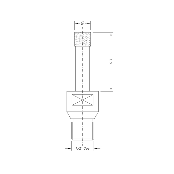 SC02071 SINTERED FOR BLIND HOLES Ø7 ½" Gas