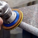 Alpha Ceramica Vitrified 5" Preparation Stage for Wet Granite Polishing Hook & Loop #300