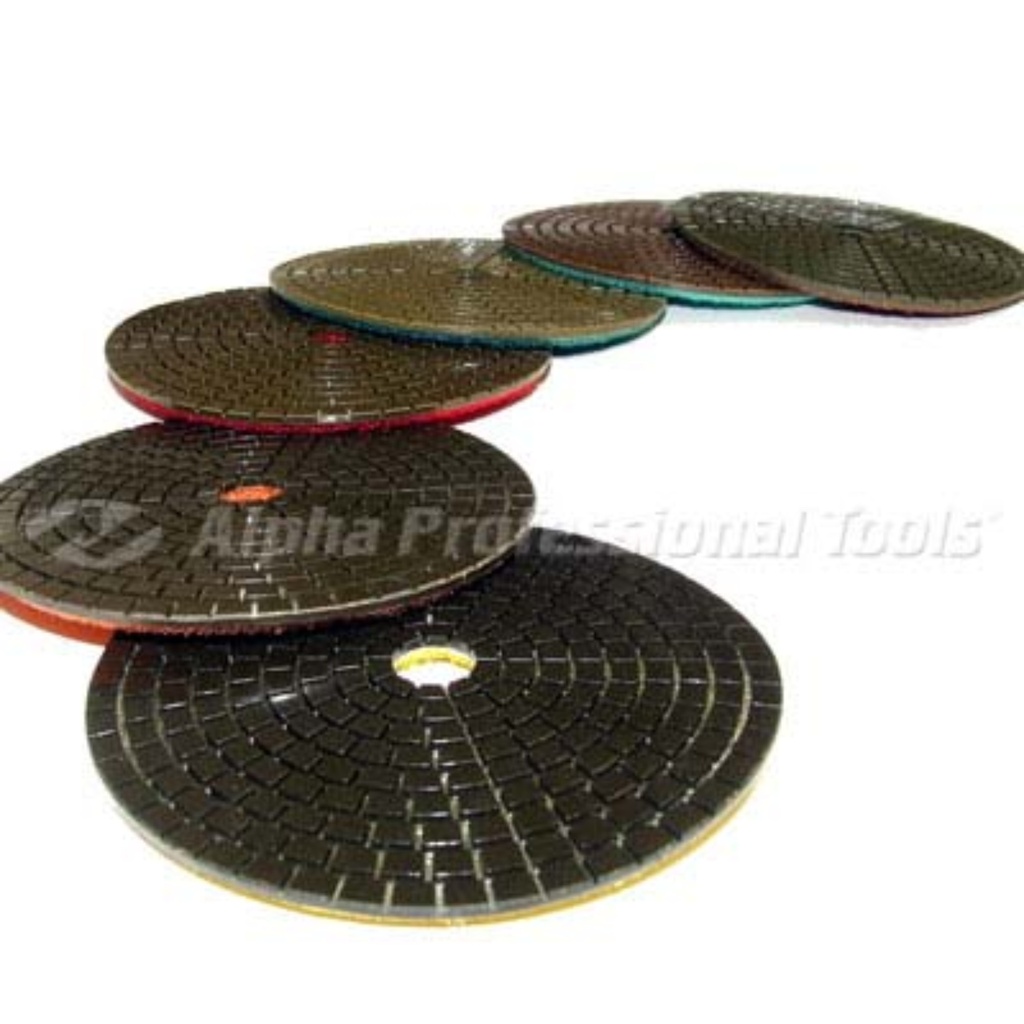 Alpha Ceramica Resin 3" Ultimate Polishing Pads for Granite #300