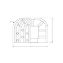 SC05005 SINTERED Ø85 - H60 - R25mm Bore 35 - Position 1