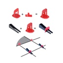 Alpha EZ Wedge, Leveling System Designed for Edges and Corners, 130pc. 