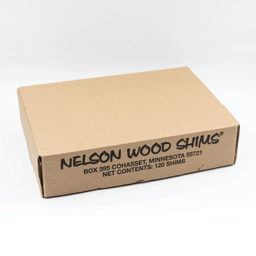 Nelson Wood Shims - Pro-Pack 8  120-Pk  High Performance  Natural Wood  Bulk Pack  100% Kiln Dried