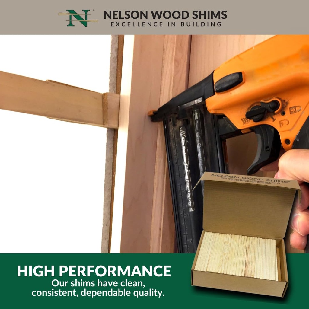 Nelson Wood Shims 8" 120 pcs/box