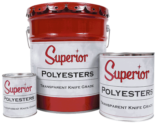 Superior - Polyester Transparent Knife Grade - 1 Gallon