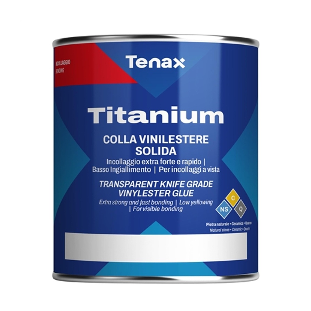 Tenax Titanium Extra Clear Knife Grade 2 lb Quart