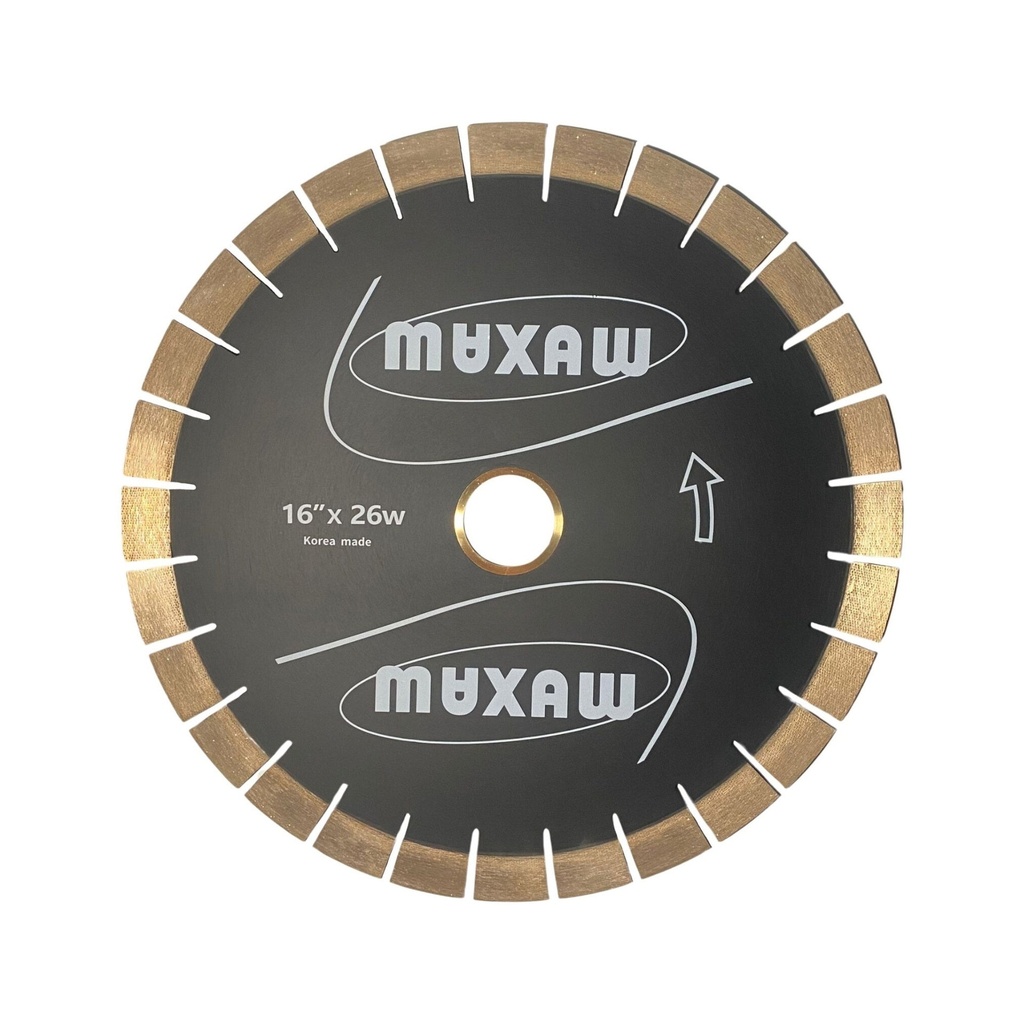 MAXAW Premium Quality Long Life 16" Bridge Saw Blade with 6 pin holes