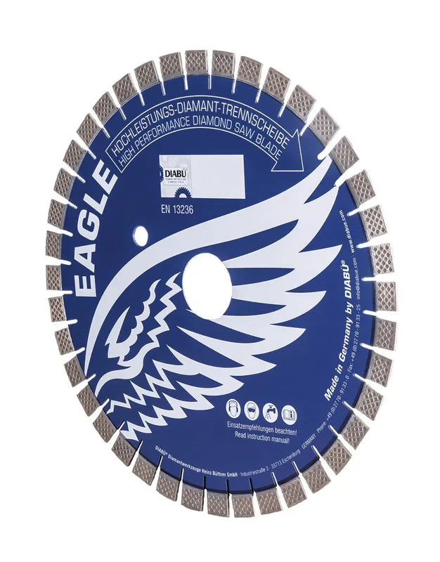 DIABU Blue Eagle Quartzite, Quartz and Granite Bridgesaw Blade 16"