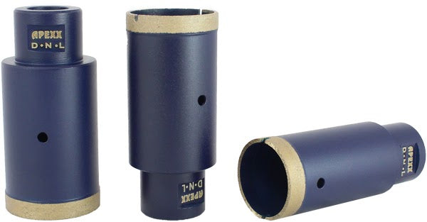 1-1/4" Apexx Blue Thin Wall Core Bits for Ultra-Compact Surfaces - Approved by Cosentino for Dekton - WET ONLY