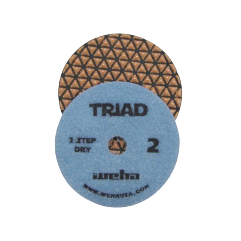 WEHA 4" Step #2 Triad 3 Step Dry Diamond Polishing Pad