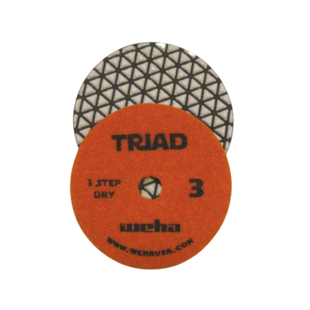 WEHA 4" Step #3 Triad 3 Step Dry Diamond Polishing Pad