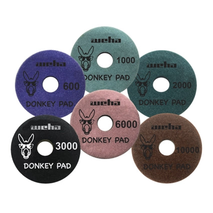 4" Donkey Quartz Face Polish Surface Polishing Pad 6000 Grit for Quartz, Engineered Stone, Marbl...