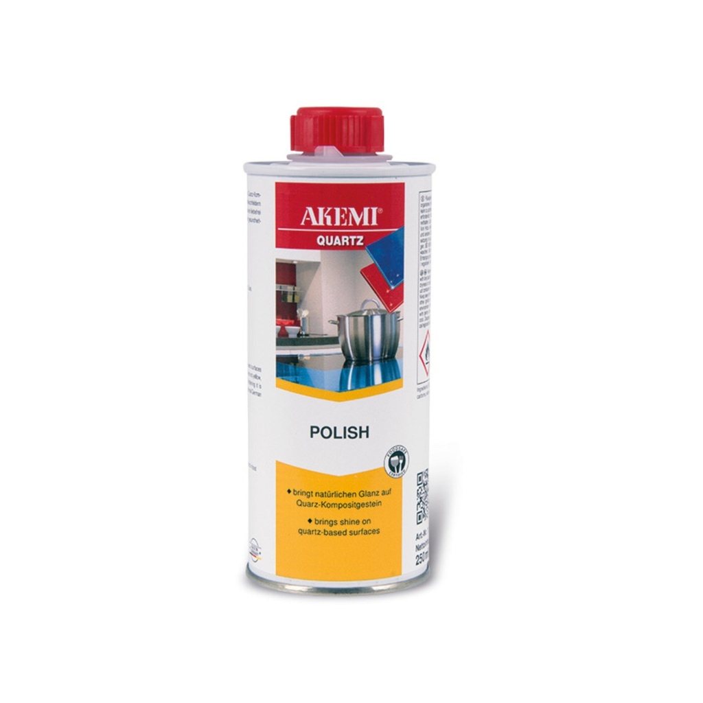 Akemi Quartz Polish - Solvent-Based Care Product (250 mL, Ready-to-Use, Food Safe)