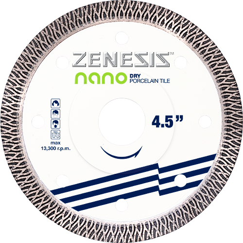 ZENESIS Nano Dry 4" Porcelain Blade -  Dry and Wet ....