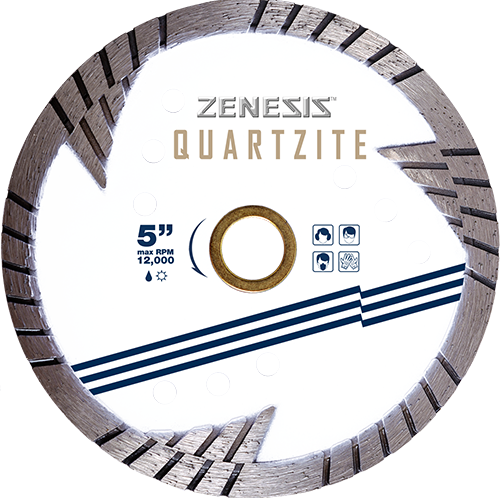 ZENESIS Small Diameter Quartzite Blade - 5"  Wet/Dry