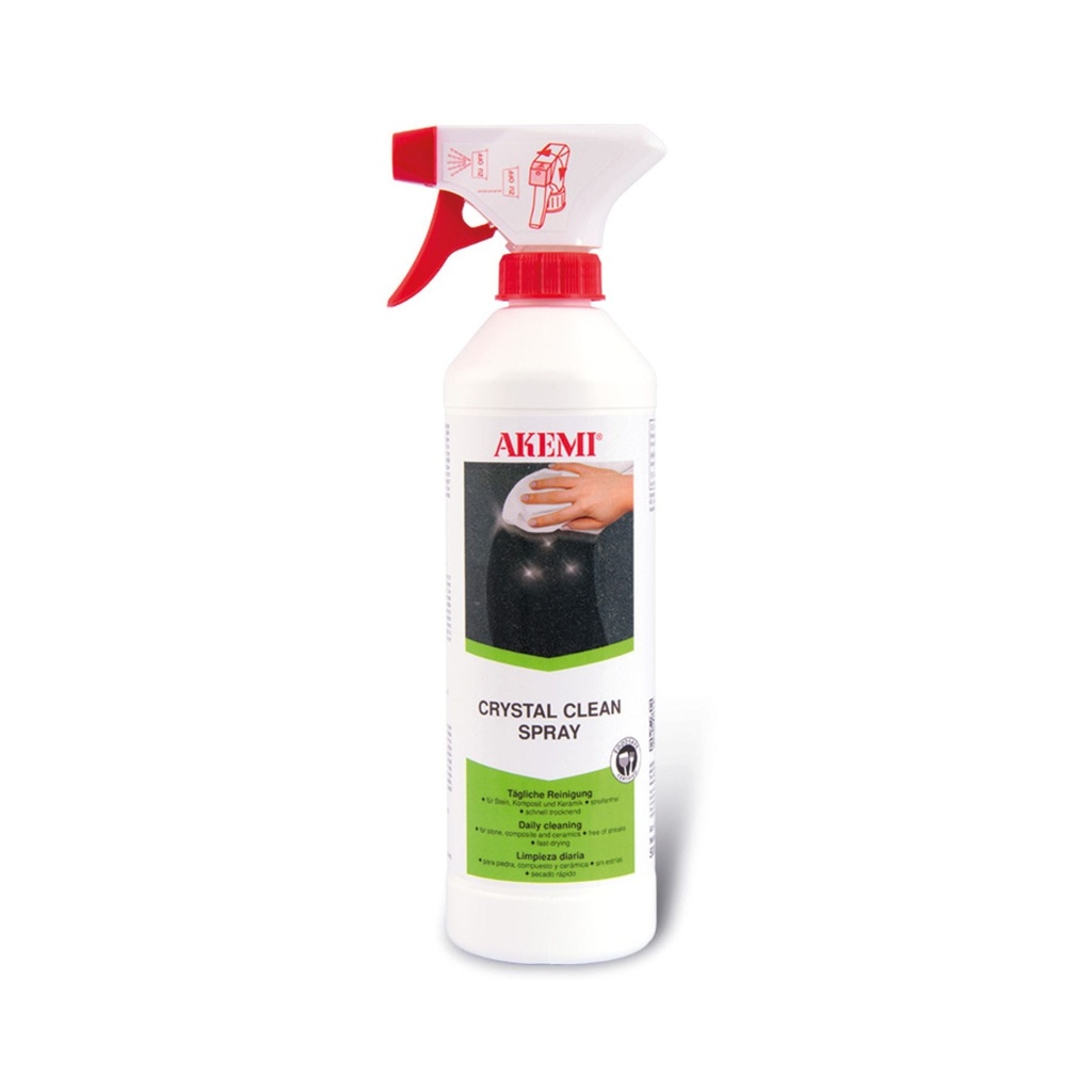 Akemi Crystal Clean - Water-Based Daily Cleaning Agent (500 mL, Ready-to-Use, Food Safe)