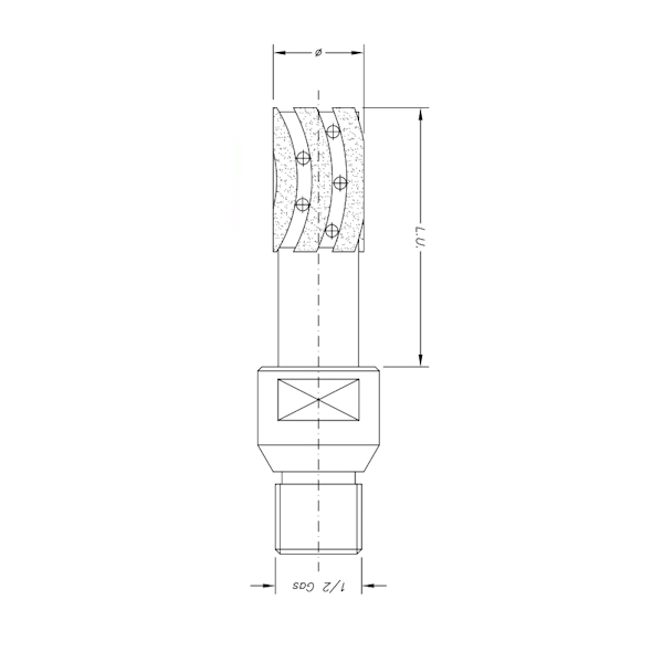 SC01037 INCREMENTAL BIT Ø28  -  H48 ½" Gas