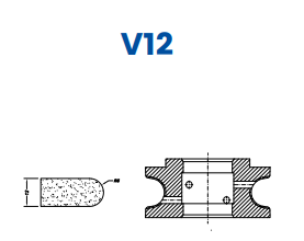 SC61265 12mm Full Bullnose Line 60 - (Bore 35 Fitting) Profile V12 Zenith Position 1 Standard Kit (all materials)