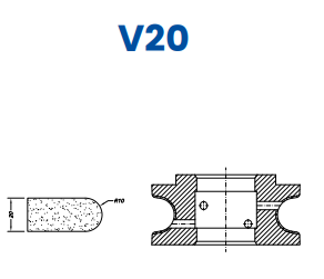 SC61087 20mm Full Bullnose Line 60 - (Bore 35 Fitting) Profile V20 Zenith Position 1 Standard Kit (all materials)