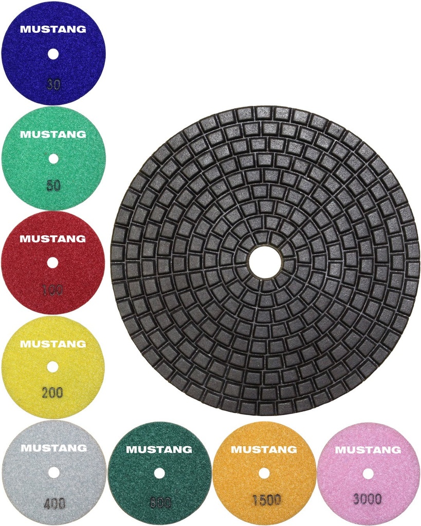 COPPER MUSTANG Dry/Wet Pad 4" x #400
