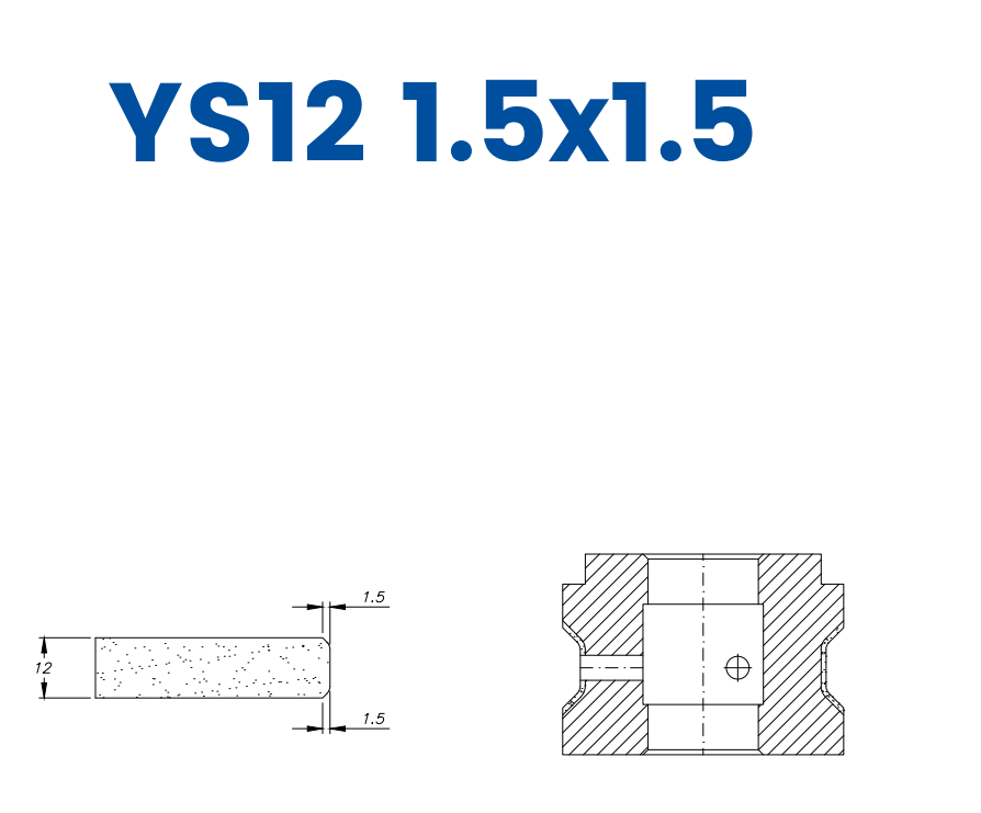 Marmo Elettromeccanica SC43D191 12mm Double Chamfer 1.5x1.5 Line 40 - (Bore 22 Fitting) Profile YS12 1.5x1.5 BiPower Position 3 Standard Kit (all materials)