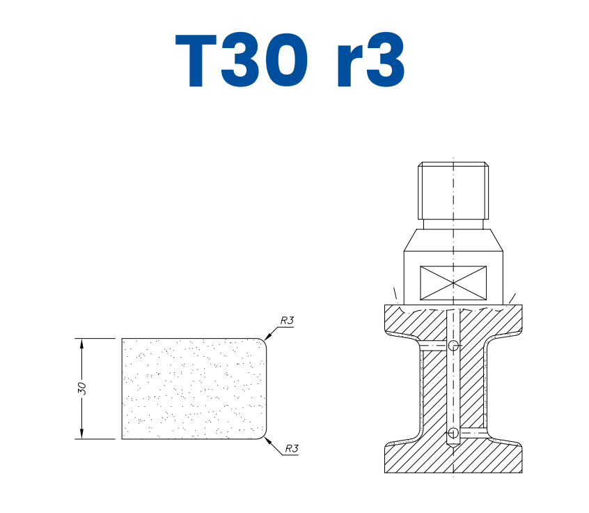 SCG24115 LINE 20 30mm Eased Top & Bottom r3 Profile T30 r3 Position 4 GlossForce 3.0 EHS Kit (all materials, high speed)