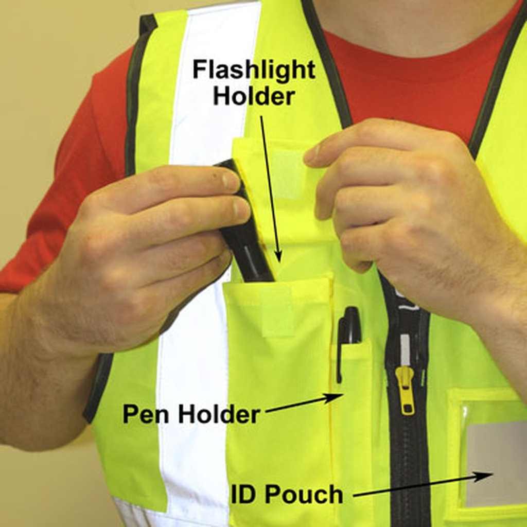 Alpha Professional Tools Safety Vest Yellow M