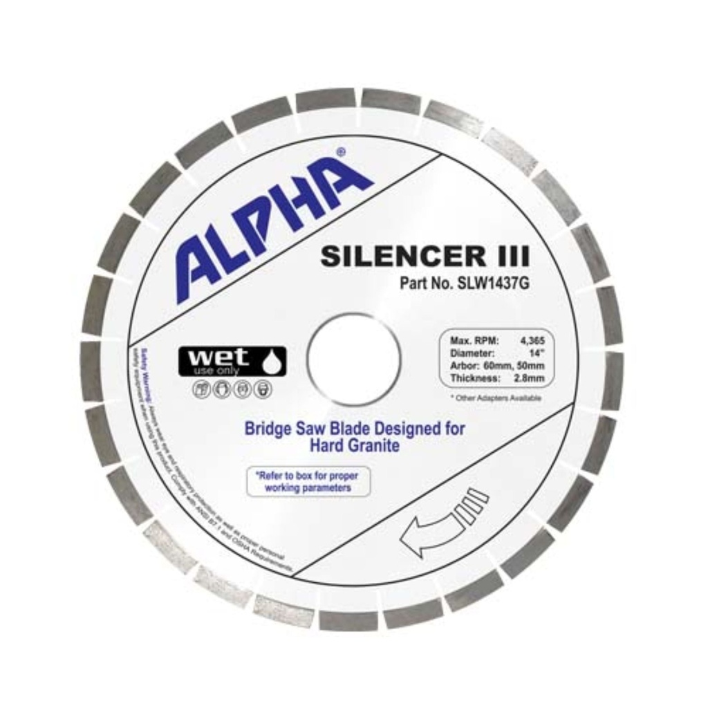Alpha Professional Tools Silencer III 14" Granite