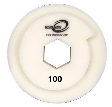 6" Cyclone Straight Edge snail lock Wheel 200 grit, 5mm