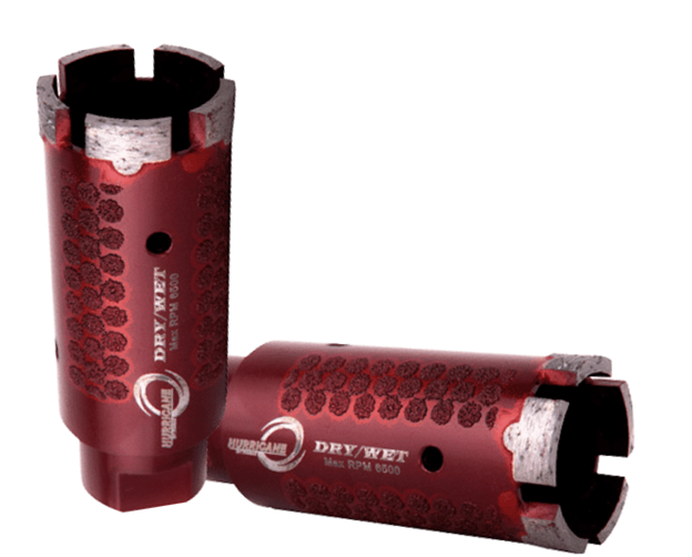 1 1/4" Hurricane Dry Core Bit Mini T-Seg with Side Protection