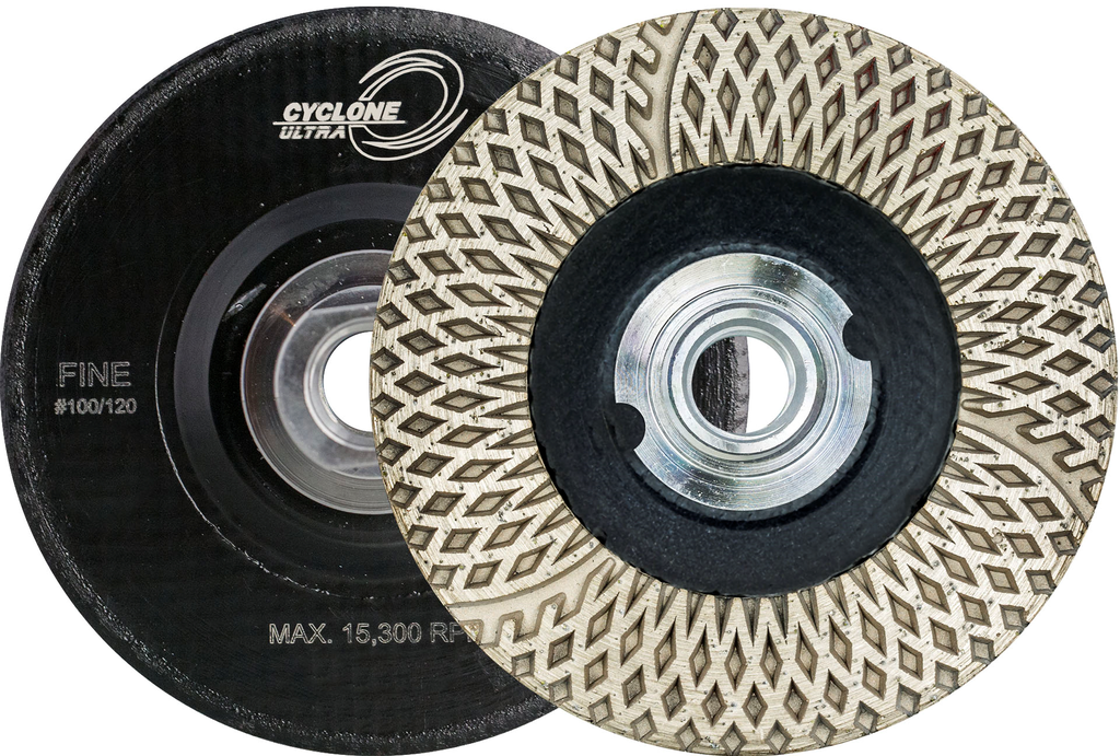 4" Cyclone Ultra Fiber  Cup Wheel Fine 