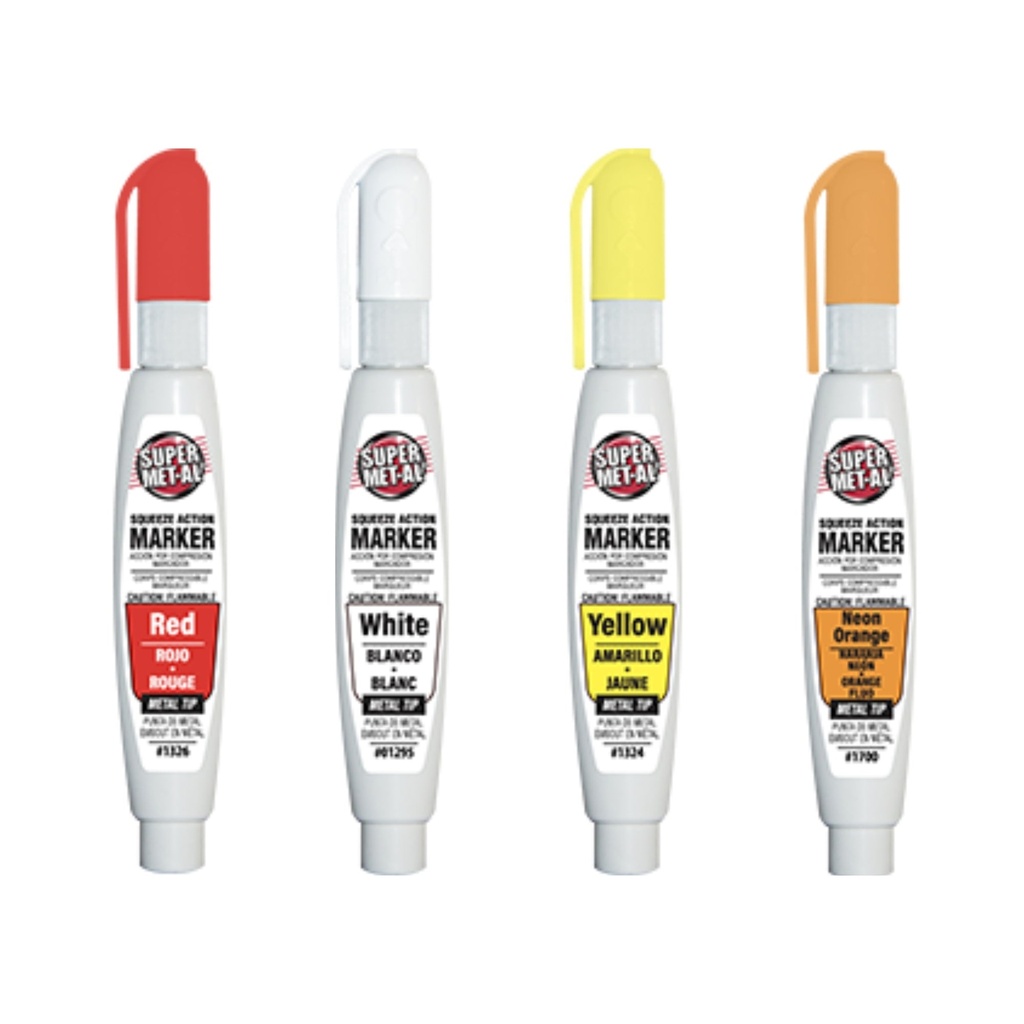 Super Met-Al Tip Marker, Yellow - No Dye