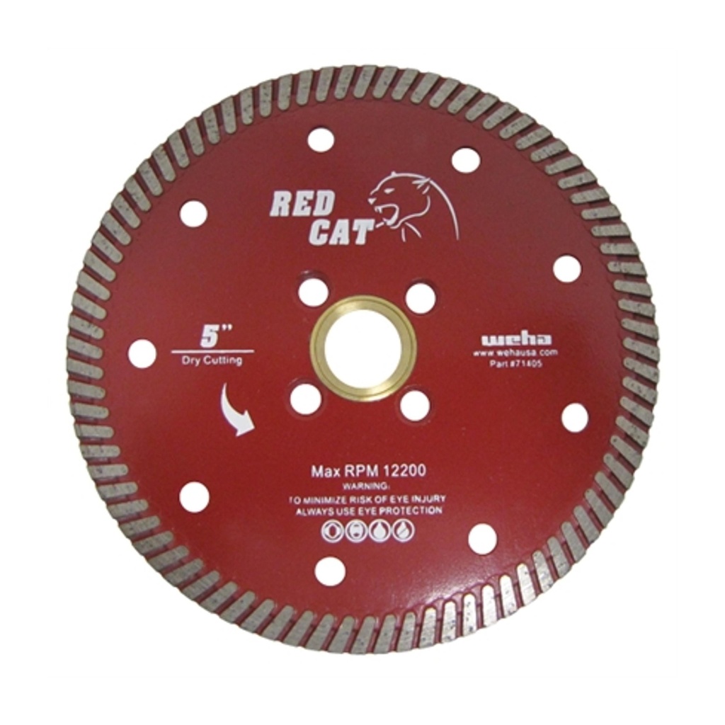 Weha USA 14" Red Cat Diamond Bridge Saw Blade for Granite, Quartz, Quartzite, Marble