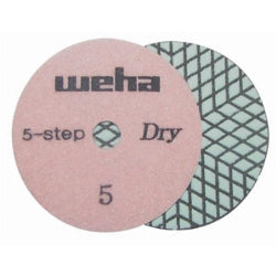 Weha 4" 5 Step Diamond Polishing Pads-DRY