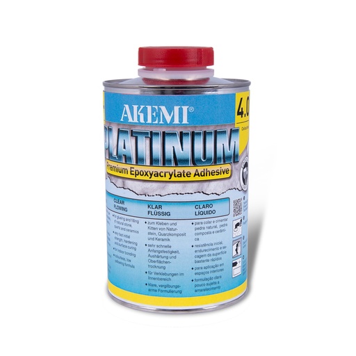 [12331] Akemi Platinum 5.0 P+ Flowing - Transparent-Opaque Epoxyacrylate Adhesive (Quart)