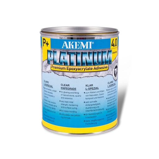 [12332] Akemi Platinum 5.0 P+ Knife-Grade - Transparent-Opaque Epoxyacrylate Adhesive (Quart)