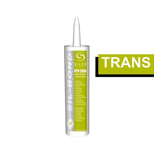 [RTV3500TW] Mildew Resistant Silicone Sealant - Trans White RTV 3500