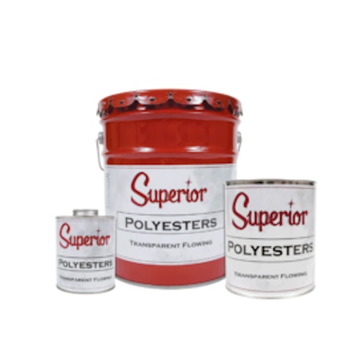 [SUP-200-00000-22] Superior - Polyester Transparent Flowing Glue - 5 Gallon Pail