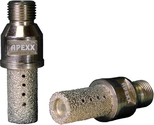 [22629-01004] APEXX Brazed CNC Finger Bits for Marble & Limestone - 20mm x 40mm..½”Gas  Rpm : 5,500 -- 6,000, ...