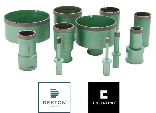 [23601-01005] APEXX  Green Porcelain UCS Core Bit 1" x 5/8"-11 - Approved by Cosentino for Dekton