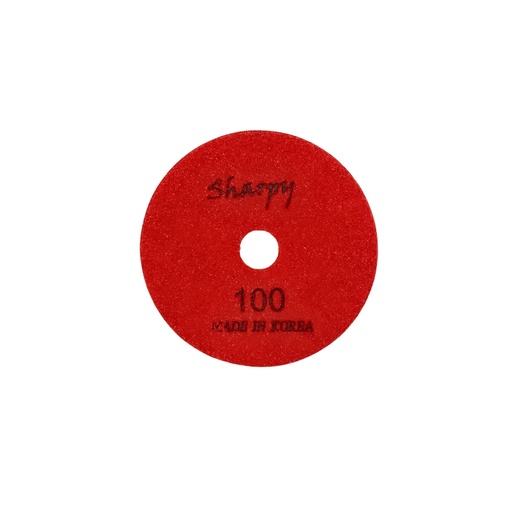 [DPY0100] SHARPY 4" Dry Polishing Pad #100