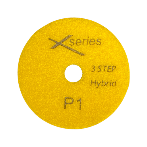 [X3STEP1] 3 Step White Resin Hybrid Pads for Quartz & Granite - X Series - #1