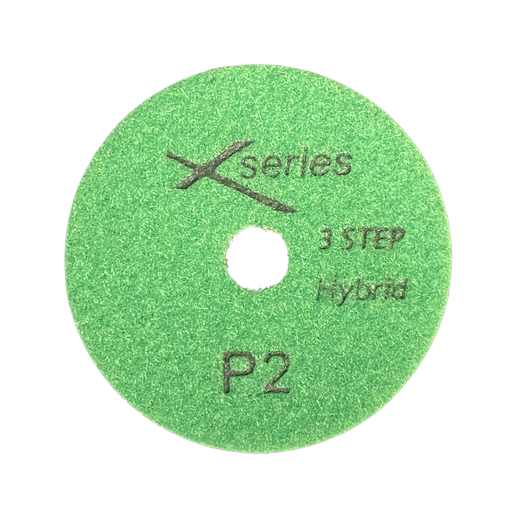 [X3STEP2] 3 Step White Resin Hybrid Pads for Quartz & Granite - X Series - #2