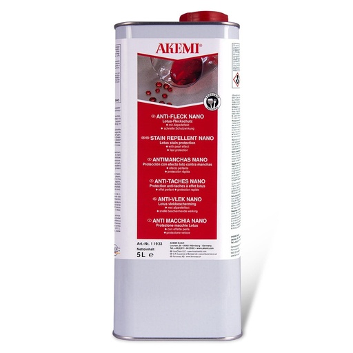 [11933] Akemi Stain Repellent Nano-Effect - Solvent-Based Premium Protection (5 L, Ready-to-Use)