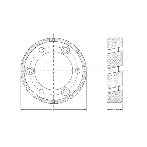 [SC03015] SC03015 STUBBING WHEELS H20 - Ø87 - ELECTROPLATED 3 Hole Ø50 Flange