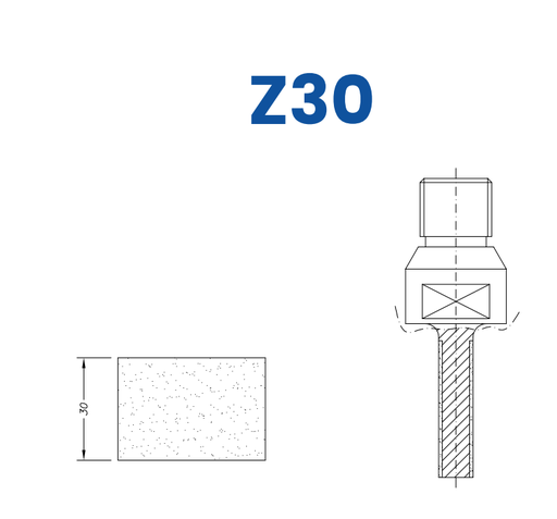 [SC27255] SC27255 LINE 10 30mm Flat Edge Profile Z30 Position 1 Electroplated Electroplated Kit (soft materials, marble)