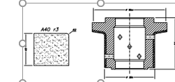 [SCE63D381] SCE63D381 40mm r3 Eased Edge Line 60 - (Bore 35 Fitting) Profile A40 r3 EHS Position 3 EHS Kit (all materials, high speed)